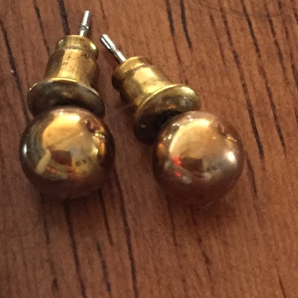 Gold/Bronze Stud Earrings